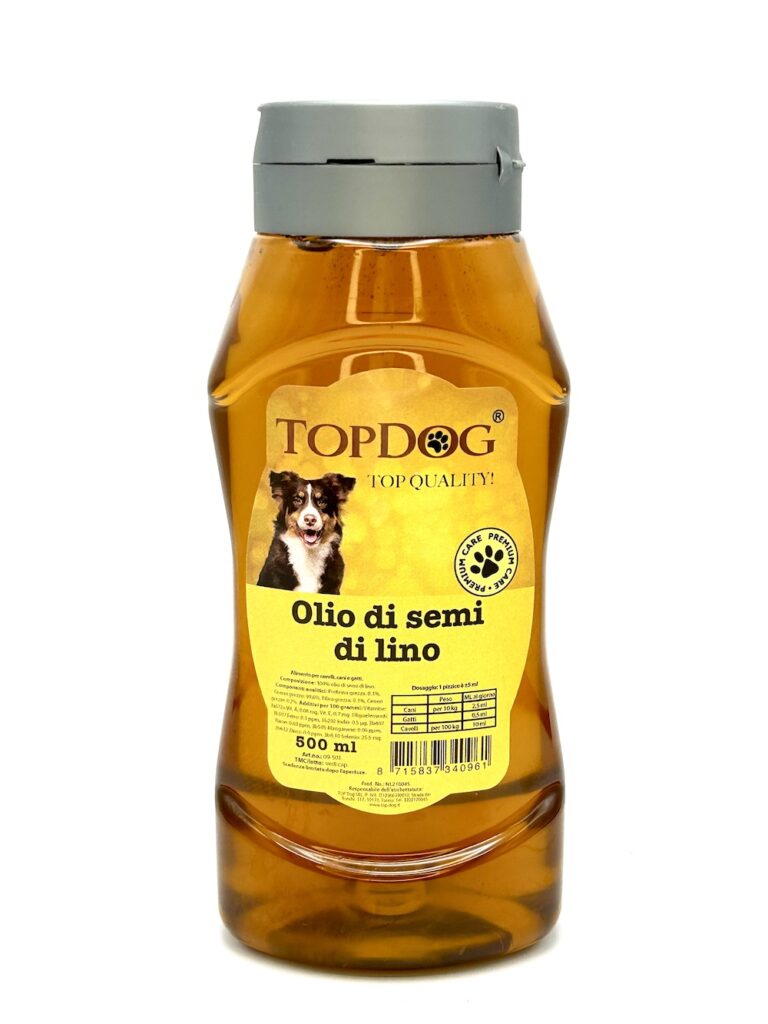 olio di lino per cani