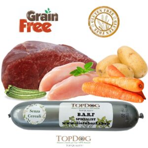 Salamotto di carne per cani al Pollo Grain Free 500gr (15pz)